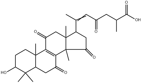 灵芝烯酸H 结构式