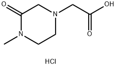 2-(4-甲基-3-氧代哌嗪-1-基)乙酸盐酸盐 结构式