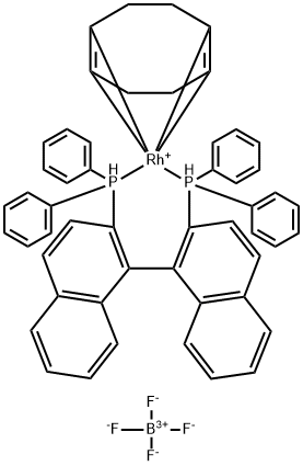 [RH COD (R)-BINAP]BF4, RH 11.2% 结构式