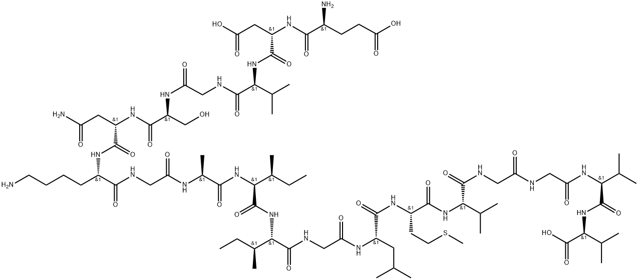 β-Amyloid (22-40) 结构式