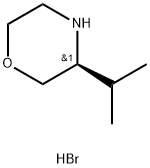 Morpholine, 3-(1-methylethyl)-, hydrobromide, (3S)- 结构式