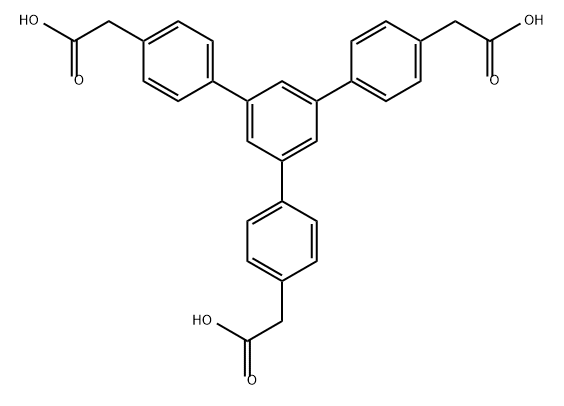 1,3,5-三(4-羧甲基苯基)苯 结构式