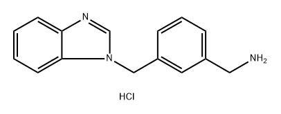 (3-((1H-苯并[D]咪唑-1-基)甲基)苯基)甲胺盐酸盐 结构式