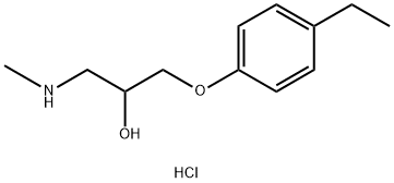 3-(4-乙基苯氧基)-2-羟丙基](甲基)胺盐酸盐 结构式