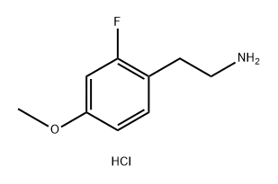 Benzeneethanamine, 2-fluoro-4-methoxy-, hydrochloride (1:1) 结构式