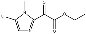 乙基2-(5-氯-1-甲基-1H-咪唑-2-基)-2-氧代乙酸酯 结构式