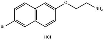 2-(2-氨基乙氧基)-6-溴萘盐酸盐 结构式