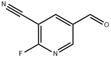 2-氟-5-甲酰基烟腈 结构式