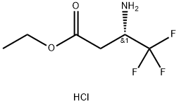 (S)-3-氨基-4,4,4-三氟丁酸乙酯盐酸盐 结构式