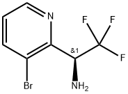 2-吡啶甲胺,3-溴-Α-(三氟甲基)-,(ΑS)- 结构式