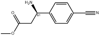 (R)-3-氨基-3-(4-氰基苯基)丙酸甲酯 结构式