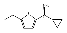 (S)-alpha-cyclopropyl-5-ethyl-2-thiophenemethanamine 结构式