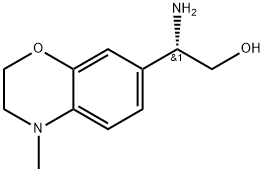 (S)-2-amino-2-(4-methyl-3,4-dihydro-2H-benzo[b][1,4]oxazin-7-yl)ethan-1-ol 结构式