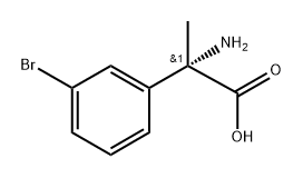 (S)-2-amino-2-(3-bromophenyl)propanoic acid 结构式