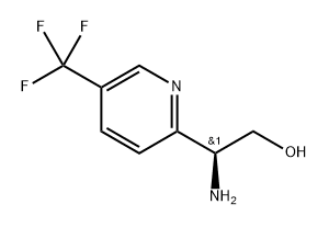 2-Pyridineethanol, β-amino-5-(trifluoromethyl)-, (βS)- 结构式