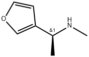 (S)-1-(furan-3-yl)-N-methylethan-1-amine 结构式