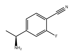 (S)-4-(1-氨乙基)-2-氟苯腈 结构式