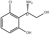(S)-2-(1-氨基-2-羟乙基)-3-氯苯酚 结构式