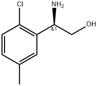 (R)-2-氨基-2-(2-氯-5-甲基苯基)乙醇 结构式