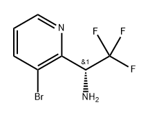 (R)-1-(3-溴吡啶-2-基)-2,2,2-三氟乙胺 结构式