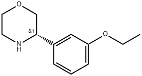 (S)-3-(3-ethoxyphenyl)morpholine 结构式