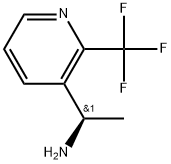 3-Pyridinemethanamine, α-methyl-2-(trifluoromethyl)-, (αR)- 结构式