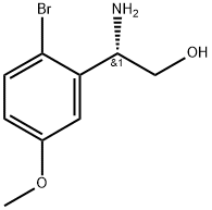 (S)-2-氨基-2-(2-溴-5-甲氧基苯基)乙烷-1-醇 结构式