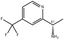 (S)-1-(4-(三氟甲基)吡啶-2-基)乙胺 结构式