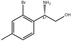 (S)-2-氨基-2-(2-溴-4-甲基苯基)乙醇 结构式