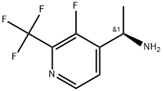(ΑR)-3-氟-Α-甲基-2-(三氟甲基)-4-吡啶甲胺 结构式