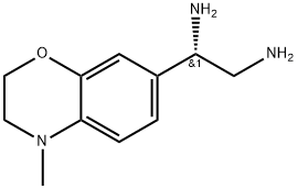 (S)-1-(4-methyl-3,4-dihydro-2H-benzo[b][1,4]oxazin-7-yl)ethane-1,3-diamine 结构式