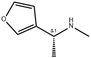 3-Furanmethanamine, N,α-dimethyl-, (αR)- 结构式