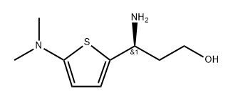 (S)-gama-amino-5-(dimethylamino)-2-thiophenepropanol 结构式