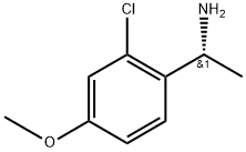 (R)-1-(2-氯-4-甲氧基苯基)乙-1-胺 结构式