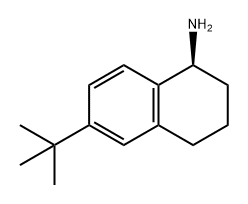(1S)-6-tert-butyl-1,2,3,4-tetrahydronaphthalen-1-amine 结构式