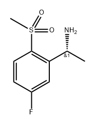 2-((1R)-1-Aminoethyl)-4-fluoro-1-(methylsulfonyl)benzene 结构式