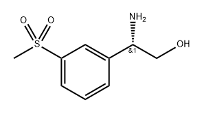 (S)-2-amino-2-(3-(methylsulfonyl)phenyl)ethanol HYDROCHLORIDE 结构式