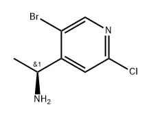 4-Pyridinemethanamine, 5-bromo-2-chloro-α-methyl-, (αS)- 结构式