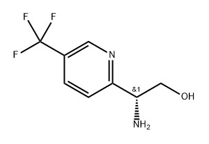 (2R)-2-amino-2-[5-(trifluoromethyl)pyridin-2-yl]ethanol 结构式