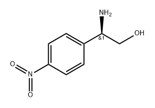 (R)-2-氨基-2-(4-硝基苯基)乙醇 结构式