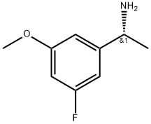 Benzenemethanamine, 3-fluoro-5-methoxy-α-methyl-, (αR)- 结构式