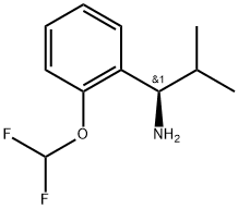 (R)-1-(2-(difluoromethoxy)phenyl)-2-methylpropan-1-amine hydrochloride 结构式