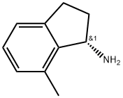 (S)-7-Methyl-2,3-dihydro-1H-inden-1-amine 结构式