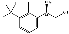 (2R)-2-amino-2-[2-methyl-3-(trifluoromethyl)phenyl]ethan-1-ol 结构式