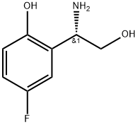 (S)-2-(1-氨基-2-羟乙基)-4-氟苯酚 结构式