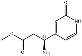 (S)-3-氨基-3-(2-羟基吡啶-4-基)丙酸甲酯 结构式
