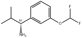 (R)-1-(3-(difluoromethoxy)phenyl)-2-methylpropan-1-amine 结构式