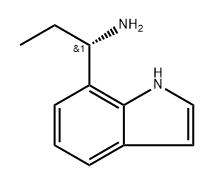 (S)-1-(1H-indol-7-yl)propan-1-amine 结构式