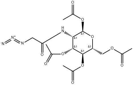 1,3,4,6-四-O-Α-乙酰基-N-叠氮乙酰基氨基甘露糖 结构式