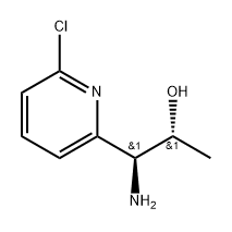 (1S,2R)-1-amino-1-(6-chloropyridin-2-yl)propan-2-ol 结构式